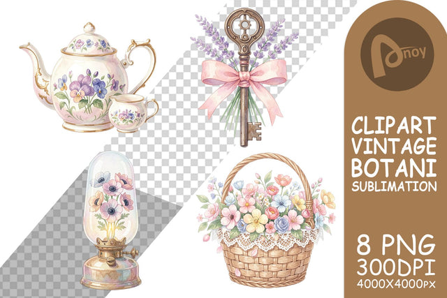 Sublimation Vintage Tools And Floral Watercolor Sublimation artnoy 