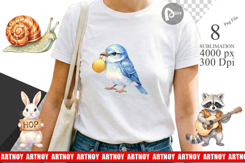 Sublimation Watercolor 70s Groovy Animal Hippie Sublimation artnoy 