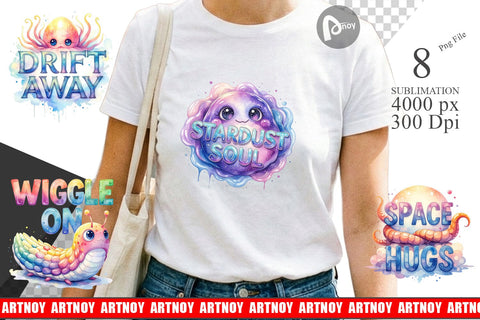 Sublimation Watercolor Alien Quote Sublimation artnoy 