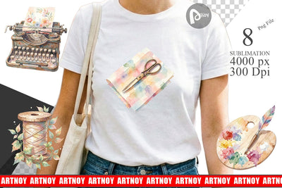 Sublimation Watercolor Boho Artistic Craft Ephemera Sublimation artnoy 
