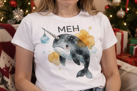 Sublimation Watercolor Cynical Chilled-Out Arctic Animals Sublimation artnoy 