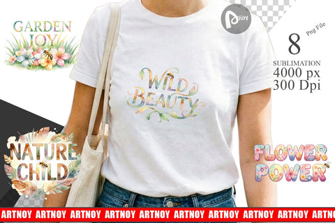 Sublimation Watercolor Floral Meadow Bee Quotes Sublimation artnoy 