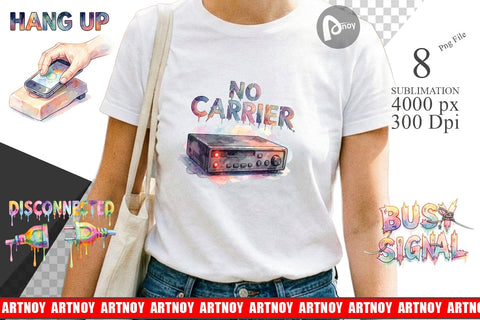 Sublimation Watercolor Funny Dial-Up Internet Art Sublimation artnoy 