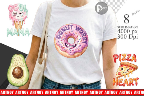 Sublimation Watercolor Funny Foodie Mom Puns Art Sublimation artnoy 