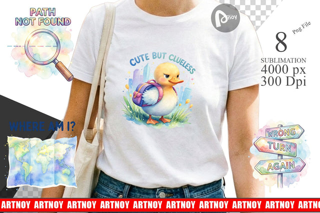 Sublimation Watercolor Funny Lost And Confused Quotes Sublimation artnoy 