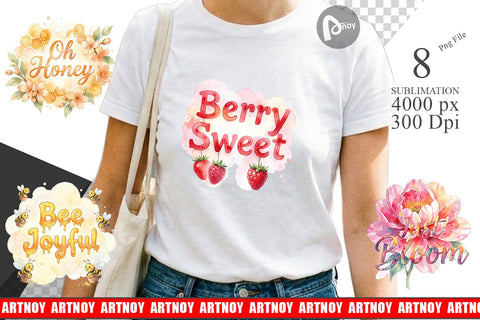 Sublimation Watercolor Funny Punny Garden Quotes Sublimation artnoy 