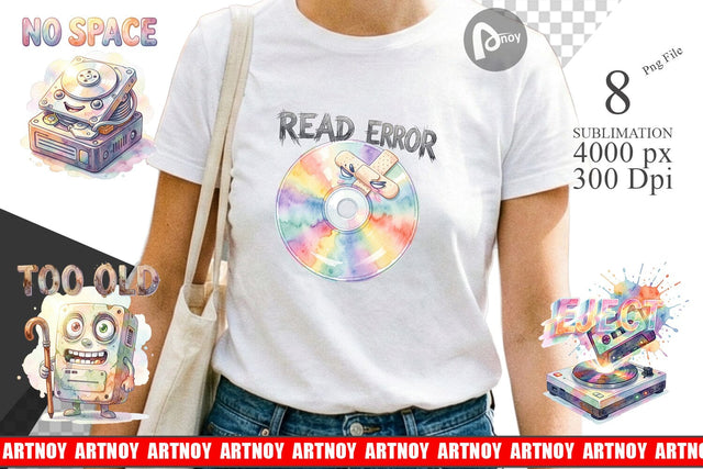 Sublimation Watercolor Funny Retro Storage Quotes Sublimation artnoy 