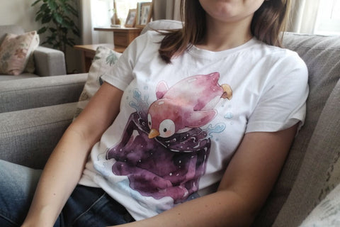 Sublimation Watercolor Playful Gummy Penguin Ice Skating Sublimation artnoy 