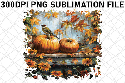 Sublimation Watercolor Print Autumn Landscape PNG Sublimation afrosvg 