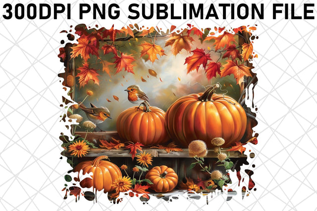 Sublimation: Watercolor Print Autumn Landscape Sublimation Sublimation afrosvg 