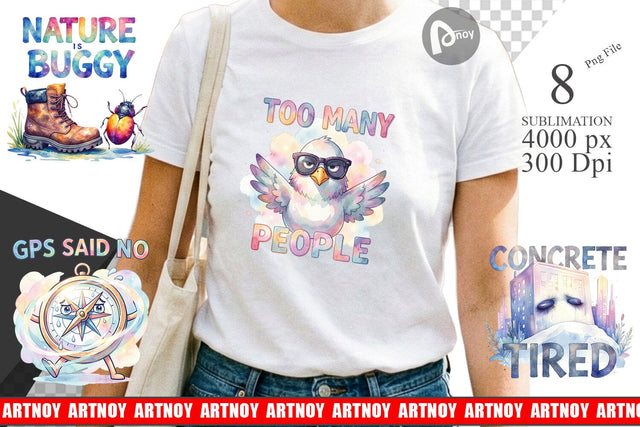 Sublimation Watercolor Reluctant Explorer Quotes Sublimation artnoy 