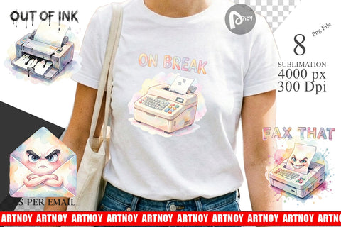 Sublimation Watercolor Sarcastic 90s Office Quotes Sublimation artnoy 