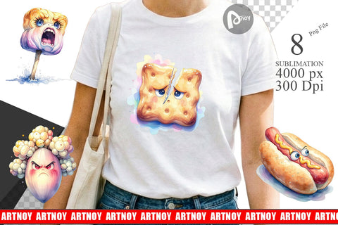 Sublimation Watercolor Sarcastic Camp Food Snacks Sublimation artnoy 