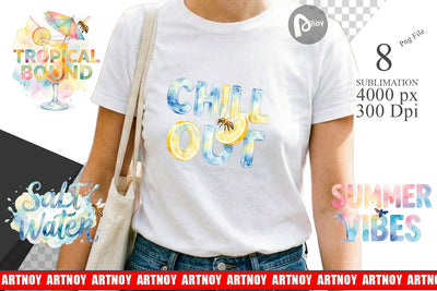 Sublimation Watercolor Tropical Summer Bee Vacation Quotes Sublimation artnoy 