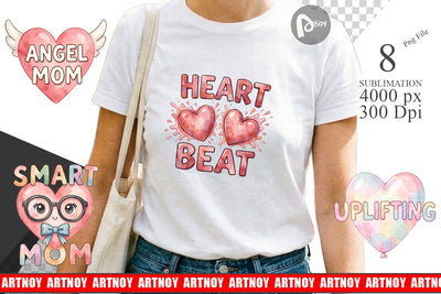 Sublimation Watercolor Wonky Imperfect Heart Art Quotes Sublimation artnoy 