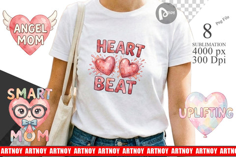 Sublimation Watercolor Wonky Imperfect Heart Art Quotes Sublimation artnoy 