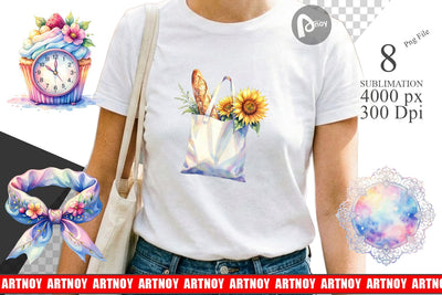 Sublimation Whimsical Apron & Chef Hat Sublimation artnoy 