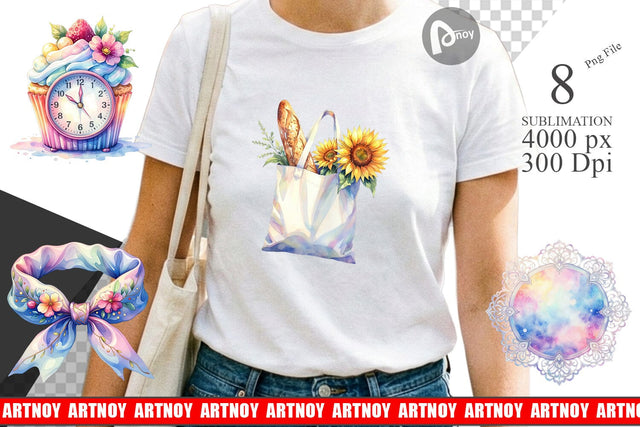 Sublimation Whimsical Apron & Chef Hat Sublimation artnoy 