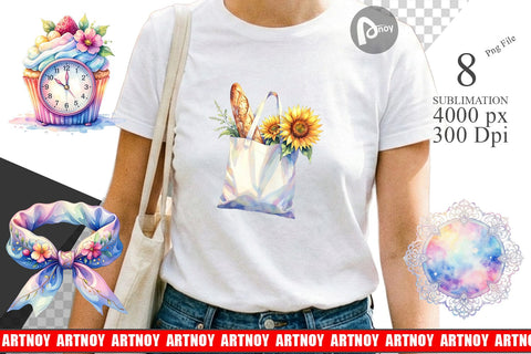 Sublimation Whimsical Apron & Chef Hat Sublimation artnoy 