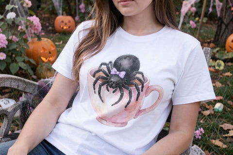 Sublimation Whimsical Spooky Lavender Tea Party SVG artnoy 