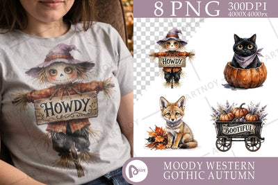 Sublimation Whimsical Western Autumn Animals SVG artnoy 