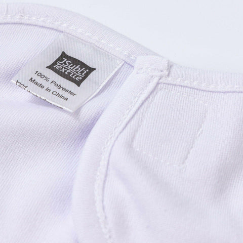 Sublimation White Baby Bibs | Craft Express 4-Pack | Soft Blanks for Custom Gifts Physical Craft Express 