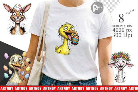 Sublimation Wild Easter Animal Sketch Sublimation artnoy 