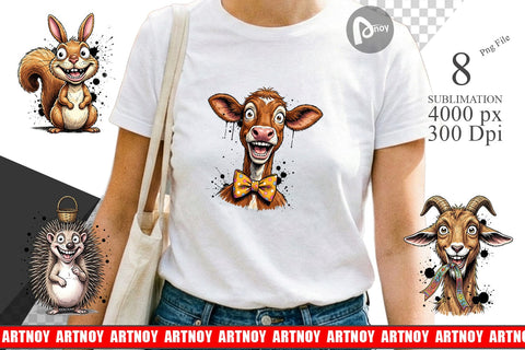 Sublimation Wild Easter Animal Sketch Sublimation artnoy 
