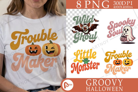 Sublimation Wild Tiny Monster Kids Halloween SVG artnoy 