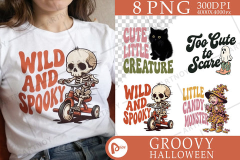 Sublimation Wild Tiny Monster Kids Halloween SVG artnoy 
