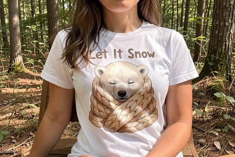 Sublimation Winter Cabin Woodland Friends Watercolor Sublimation artnoy 