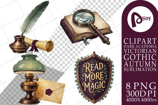 Sublimation Witchy Victorian Gothic Library Sublimation artnoy 