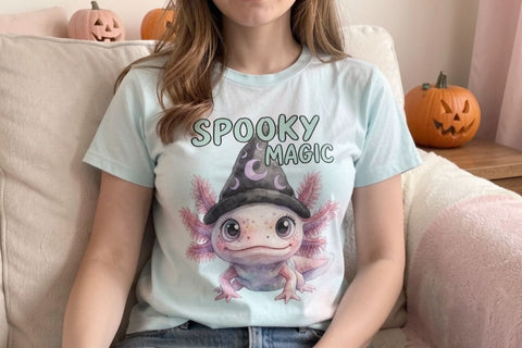Sublimation Witchy Wizard Pastel Goth Axolotls Sublimation artnoy 