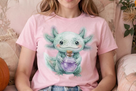 Sublimation Witchy Wizard Pastel Goth Axolotls Sublimation artnoy 
