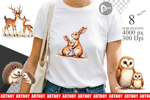 Sublimation Woodland Babies Sublimation artnoy 