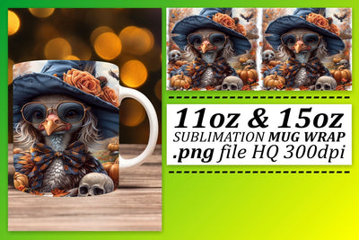 Sublimation Wrap: Thanksgiving Turkey for 11oz/15oz Mug Sublimation afrosvg 
