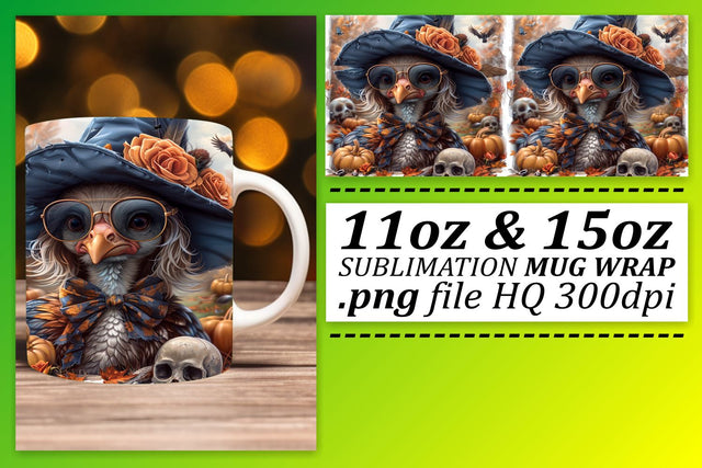 Sublimation Wrap: Thanksgiving Turkey for 11oz/15oz Mug Sublimation afrosvg 