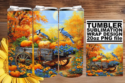 Sublimation Wrap: Watercolor Autumn Tumbler 20oz Sublimation afrosvg 