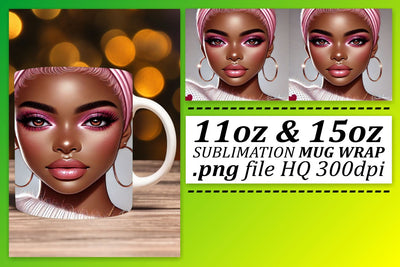 Sublimation wraps, create personalized drinkware! , Love Girl Sublimation afrosvg 