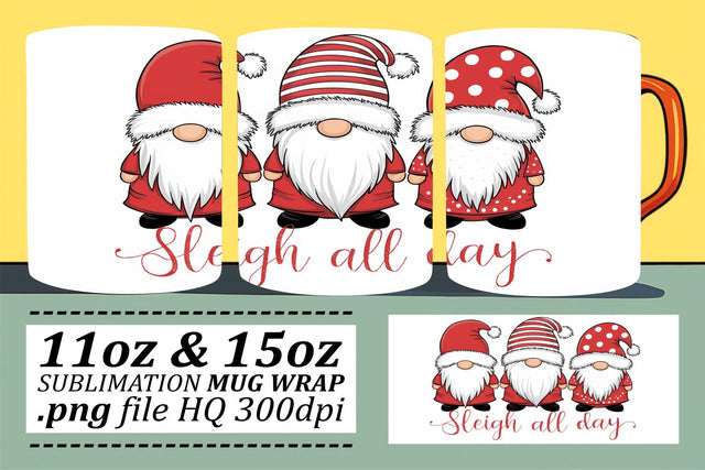 Sublimation wraps, create personalized drinkware! , Xmas Sublimation afrosvg 