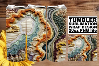 Sublime 3D Charm Wrap: Tumbler Magic Sublimation afrosvg 