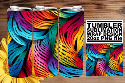 Sublime 3D Embroidery Magic: Tumbler Art Sublimation afrosvg 