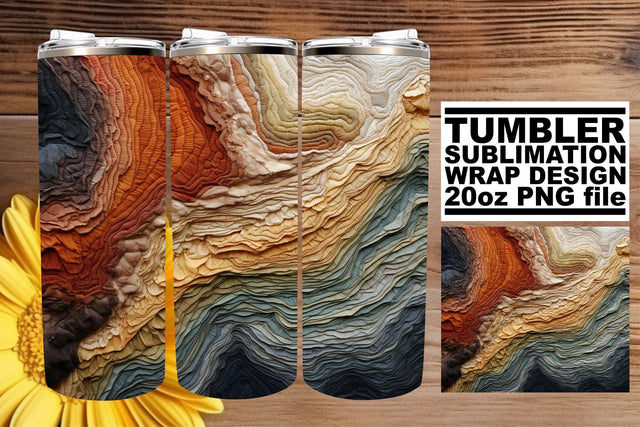 Sublime Embroidery on 3D Tumbler Sublimation afrosvg 