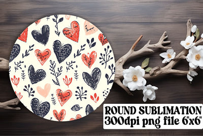 Sublime Heart Circle Ornaments - Sublimation Artistry Sublimation afrosvg 