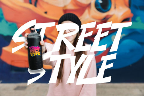 Subway Ripple - A thin Layered Graffiti Font Font Mozzatype 