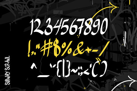 Subway Scrawl - Monoline Handwritten Graffiti Font Font Mozzatype 