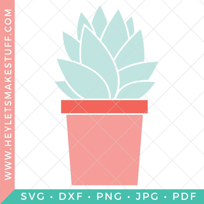 Succulent #1 SVG Hey Let's Make Stuff 