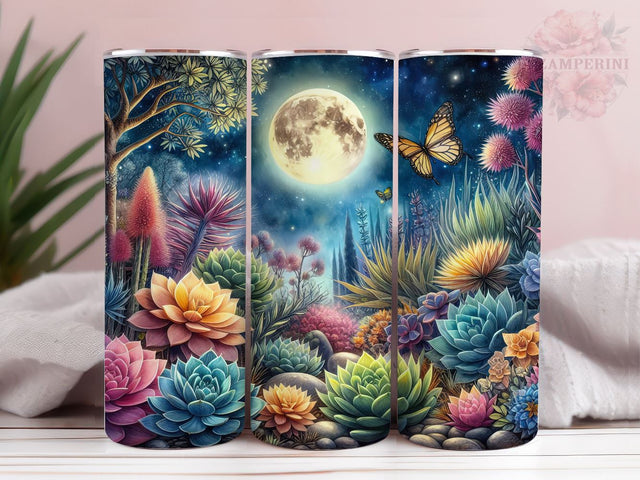 Succulent 20oz Tumbler Wrap PNG, Funny Plant Lover Tumber Png, Straight & Tapered Tumbler Wrap, Instant Digital Download Sublimation Li Zamperini 