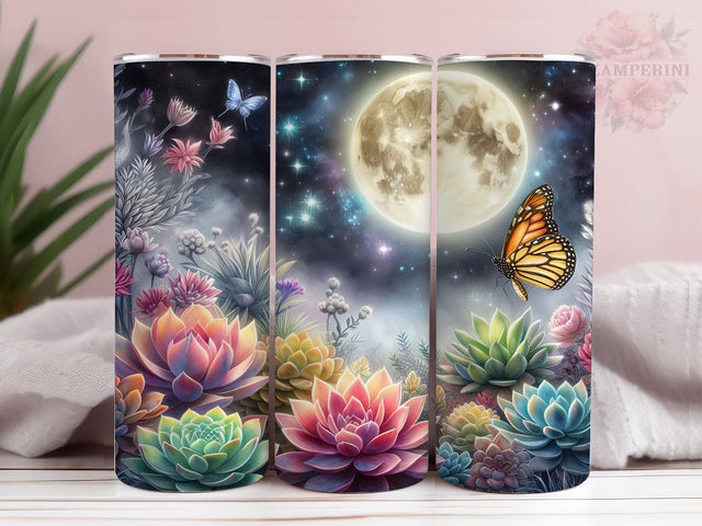 Succulent 20oz Tumbler Wrap PNG, Funny Plant Lover Tumber Png, Straight & Tapered Tumbler Wrap, Instant Digital Download Sublimation Li Zamperini 