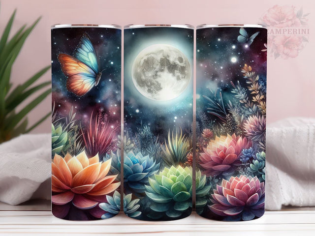 Succulent 20oz Tumbler Wrap PNG, Funny Plant Lover Tumber Png, Straight & Tapered Tumbler Wrap, Instant Digital Download Sublimation Li Zamperini 